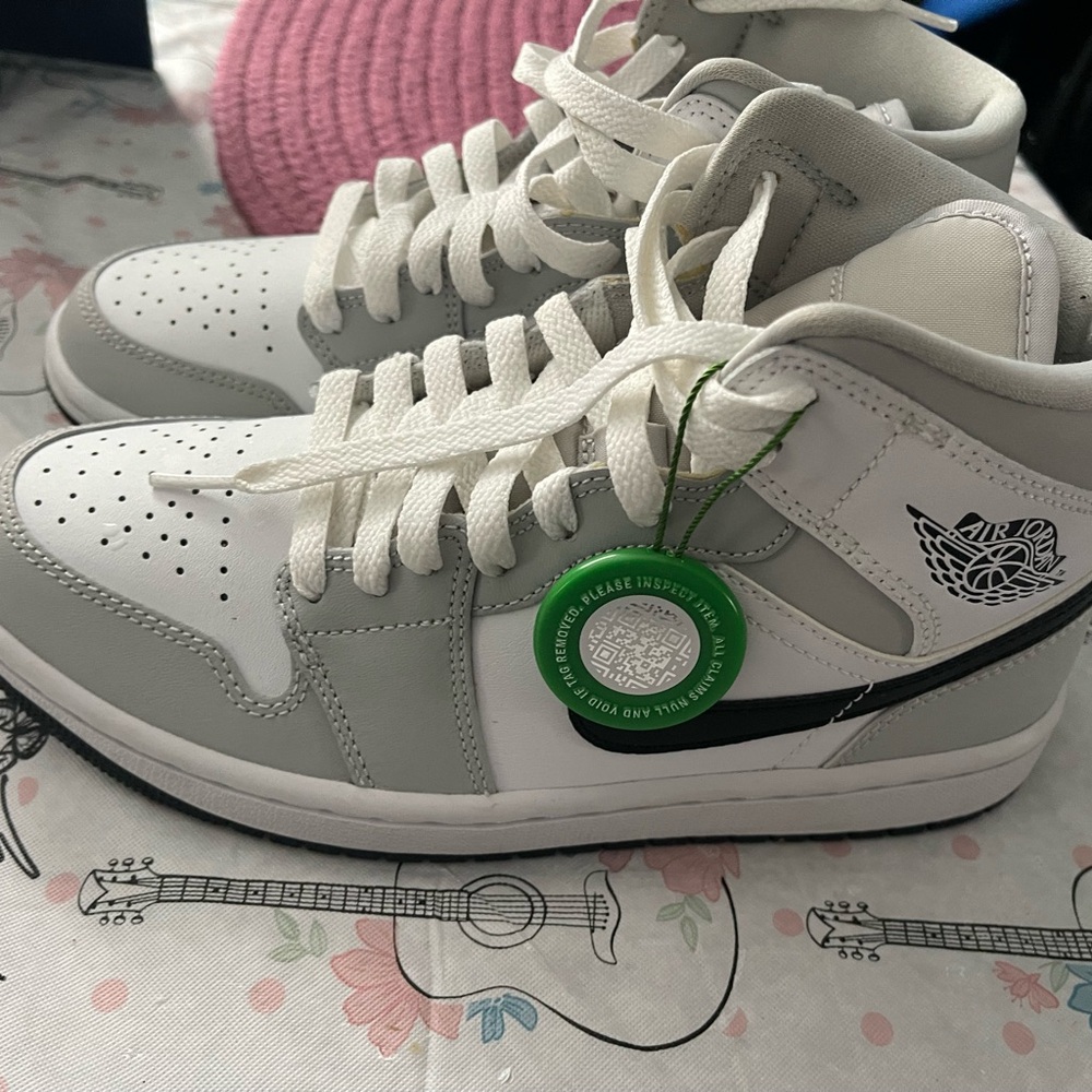 Jordan Athletic Gray and White Sneakers - Picture 7 of 8